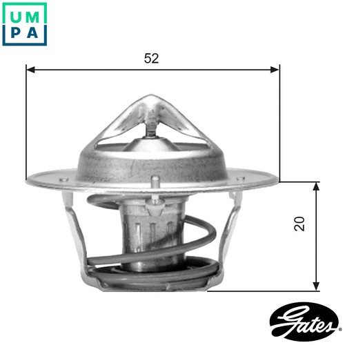 Thermostat coolant th04182g1 - coolant,