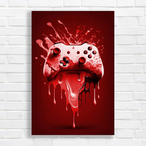Vibrant gaming controller - vibrant, red