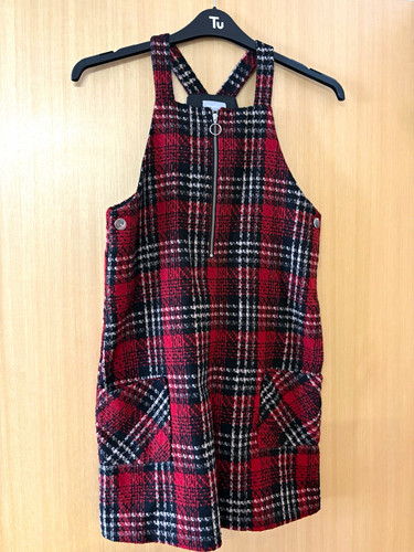 Girls tartan zip - zip, front