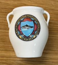 Goss Crested Ware Urn - Cornish Bussa - Newquay