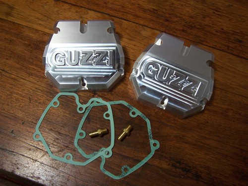 Two alloy valve covers - valve, moto