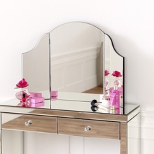 Venetian Curved Dressing Table Mirror - Tabletop Bedroom Furniture - VEN41