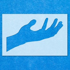 Hand Open Stencil: Mylar Airbrush Wall Art Painting Crafts  - 190 Micron, DIY