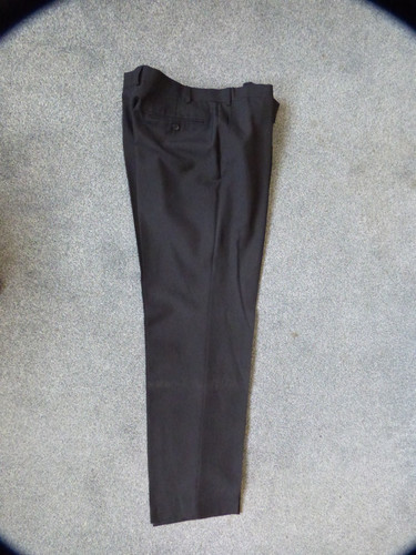Mens trousers black w - m&s,