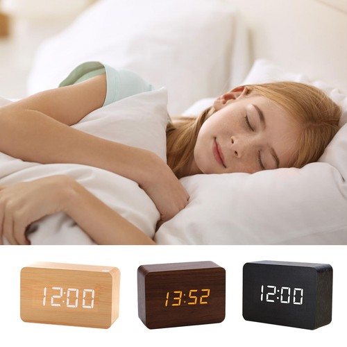 Digital wooden alarm - digital,