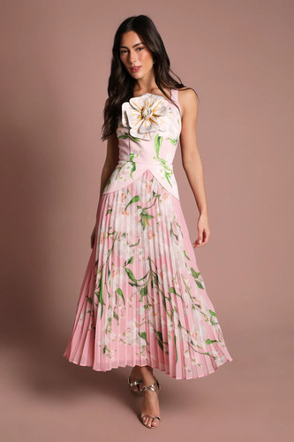 Coast pink fit flare - coast,
