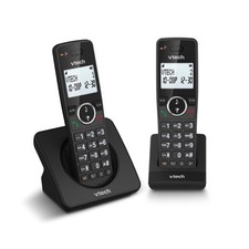 VTech ES2001 2 Handset Digital Cordless Phone - Black