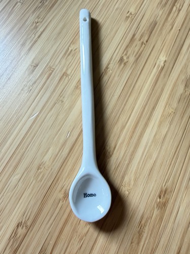 Long handle porcelain spoon - long,