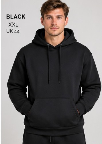 Men casual black - black, fleece