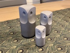 IKEA Owls Set TONAD BY Henriq Preutz Grey Stone  3 Figures