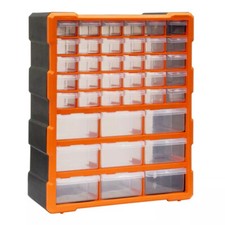 18-60 Multi Drawer Organiser Nail Screw Bit Storage Cabinet Unit Garage Tool Box