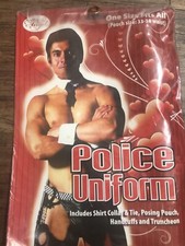 Police Uniform Includes Shirt Colla & Tie, Posing Pouch,Hanacuffs and Truncheon