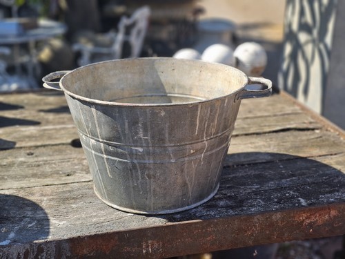 Galvanize garden planter - galvanize,