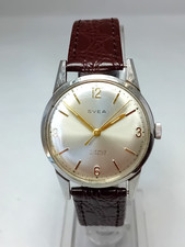 Vintage SVEA  17 Jewels Mechanical Wind Mens Watch. Swiss Made. New Strap.
