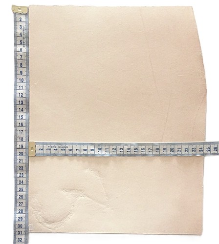 3mm veg tan leather offcuts - 3mm,