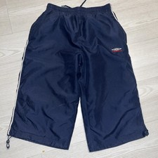 UMBRO Blue Men’s 3/4 Length Shorts , Track Bottom , Size Small Vintage