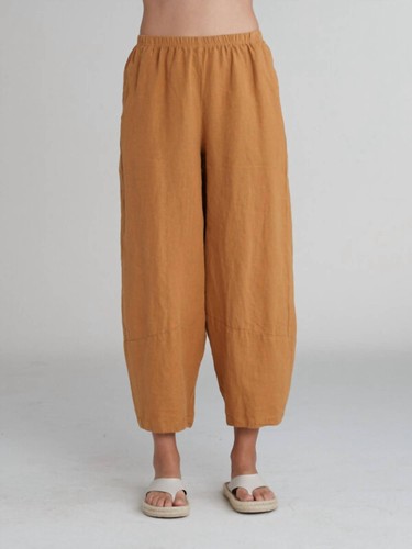 Cut loose linen lantern - cut, pant