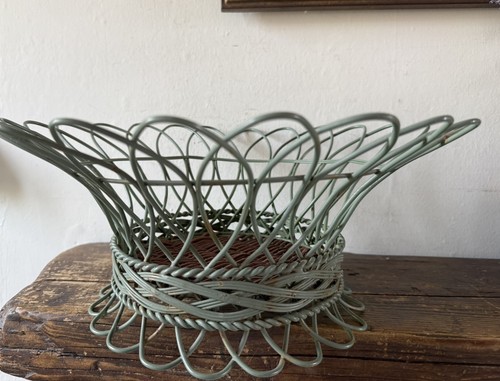 Vintage wire basket french - vintage,