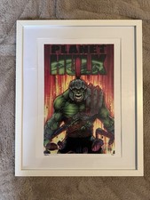 Framed planet hulk comic - framed, “planet