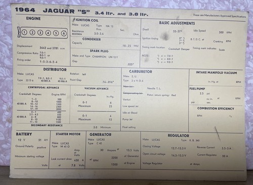 1964 jaguar 4 ltr - 1964, &