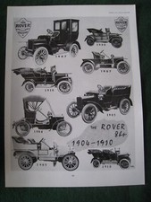 THE ROVER CYCLE COMPANY LTD COVENTRY 1904-1910 ADVERT A4 FILE 12