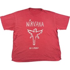 Nirvana T Shirt Large Men's