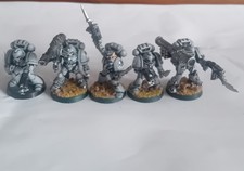 Rogue Trader Captain Dozier Bionic 40k Metal Citadel RT01 G838 + 4 Metal Marines