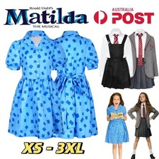 Roald Dahl's Matilda Musical Cosplay Costume Uniform Outfit Suit Dress Book Week