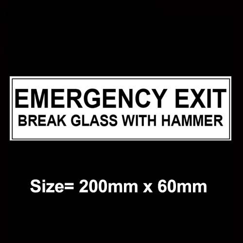 Emergency exit break glass - emergency,