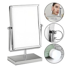 Dual Sided Magnifying Make Up Mirror Vanity Freestanding Bathroom Shaving Mirror