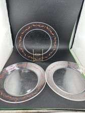 Set of 3 Clear Glass With