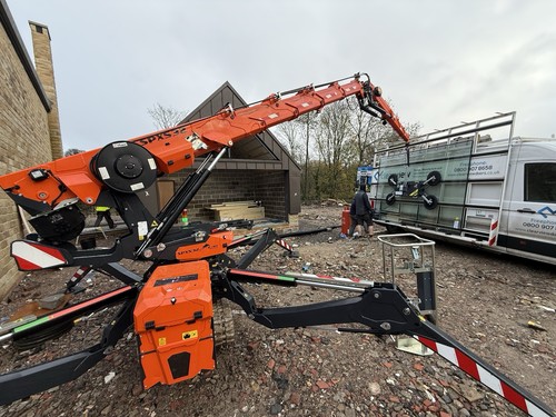 Compact spider crane hire with - spider,