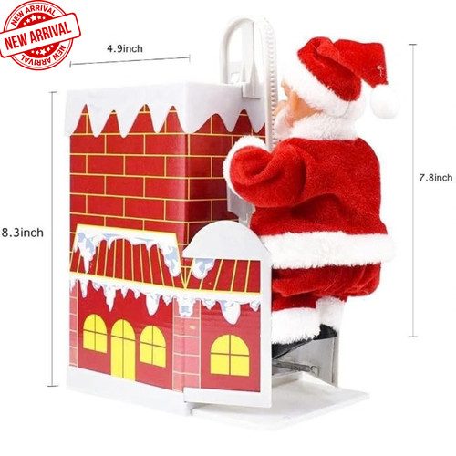 Christmas climbing santa - climbing,