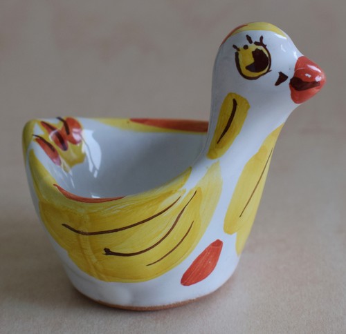 Bird egg cup duck - duck, red