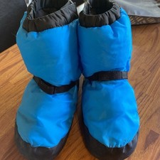 Bloch Warm Up Booties Size Large Electric Blue And Black