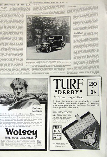 Old vintage print - print, 1917
