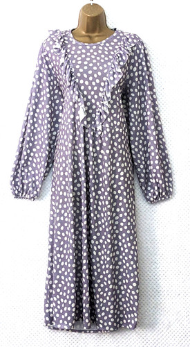Zara lilac polka - lilac, ruffle