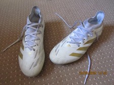 Adidas Predator Pro FG White/Gold/Beige Boots  - 8.5UK - Excellent Cond!!