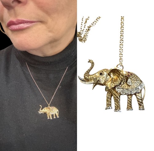 9ct vintage large - large, elephant