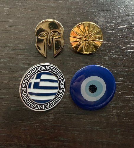 Greece pin badge - set, sparta