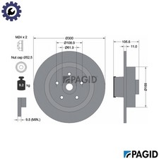 Brake disc 55529nc for - brake,