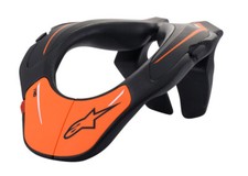 2023 ALPINESTARS KIDS YOUTH NECK SUPPORT BRACE BLACK ORANGE MOTOCROSS MX BMX NEW