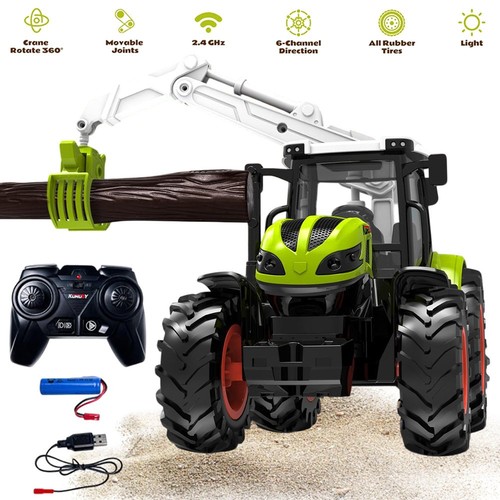 Remote controlled tractor - controlled, w/