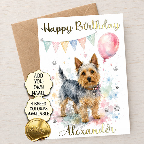 Australian terrier birthday - terrier,