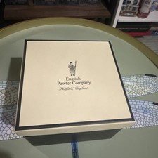 English Pewter Company, Pewter Tumbler Whiskey Glass with Box. Personalised - M