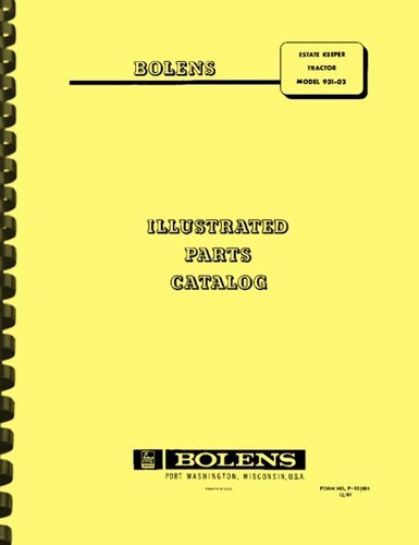 Bolens estate keeper tractor - keeper,