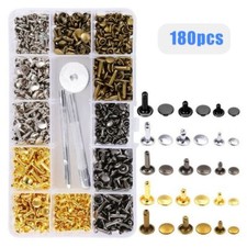 Metal Studs Snap Fastener Fixing Tools Leather Rivets Double Cap Rivet Stud