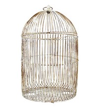 19TH CENTURY LARGE WIRE FRAME