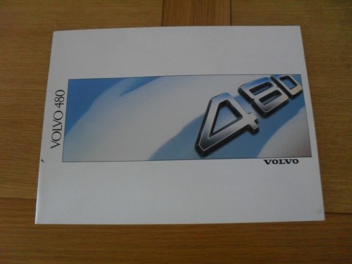 Volvo 480 brochure 1988 - 480, 1988-1989