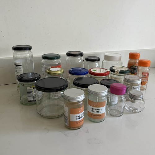 Small empty glass jars - 30,